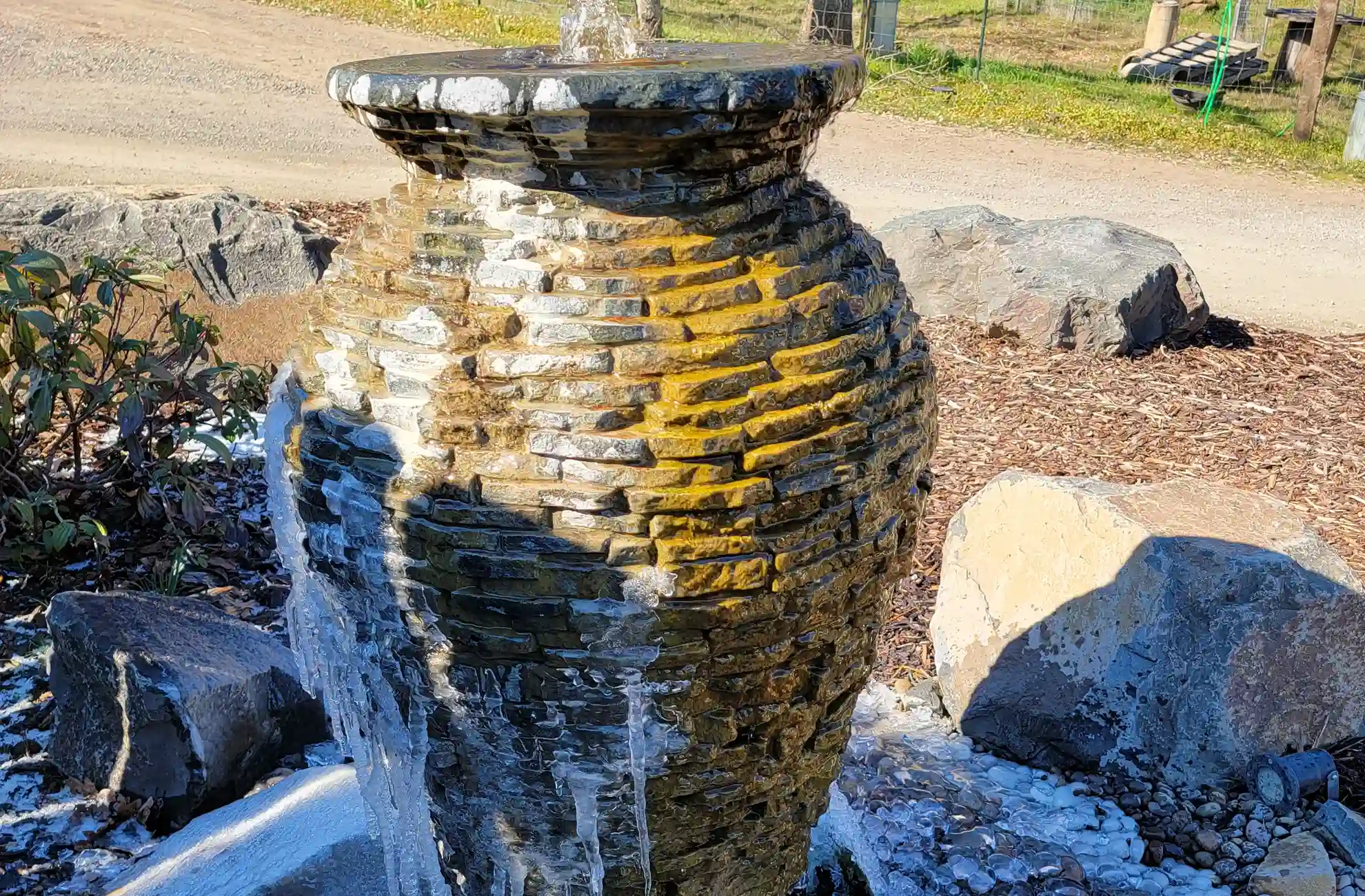 Landscape Fountains, Bubbling Rocks, Flowing Urns